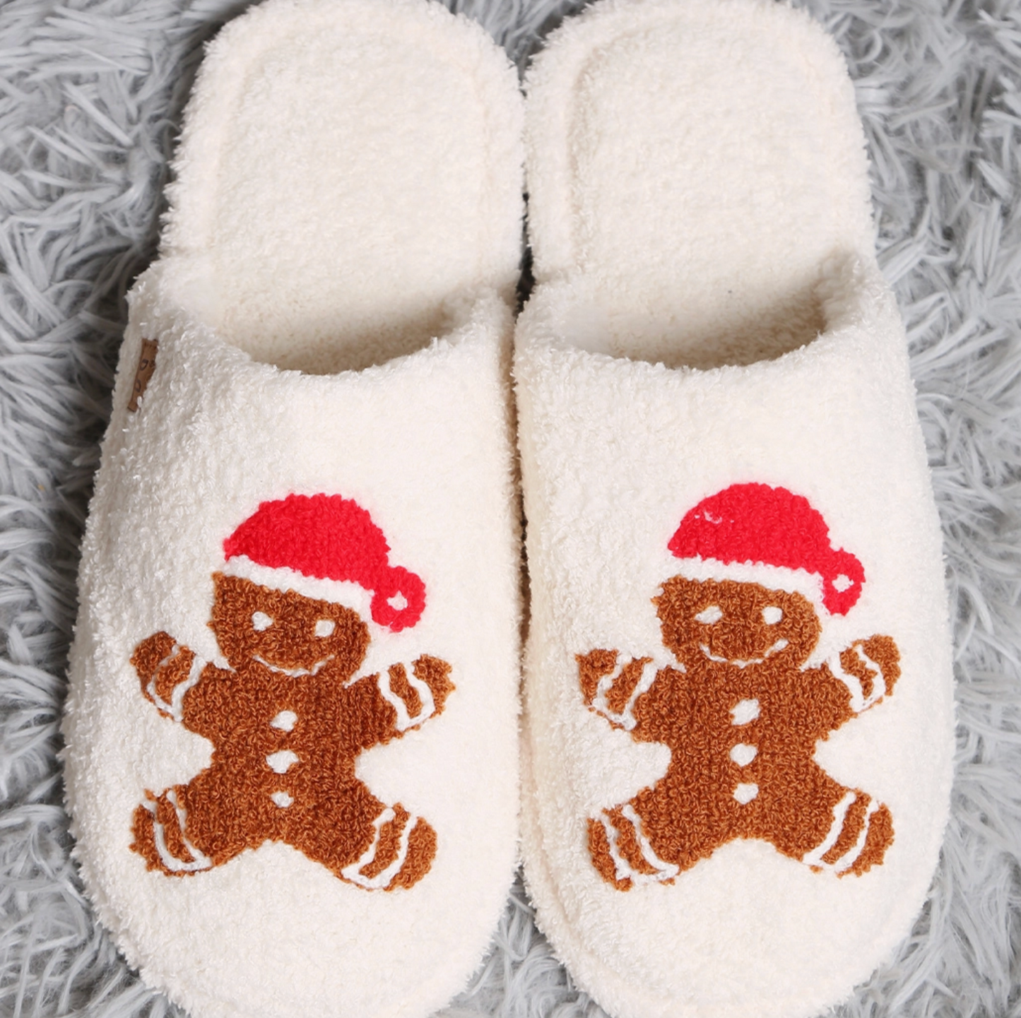 Gingerbread Print Indoor Home Slippers